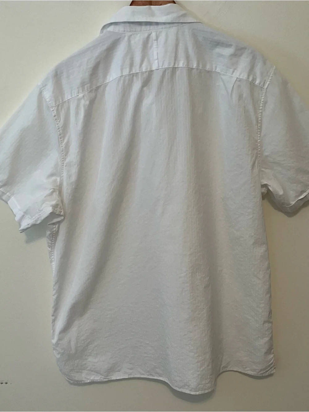 VTG Men's Banana Republic Relaxed Fit Embroidered Resort Shirt Sz. XL White Y2K